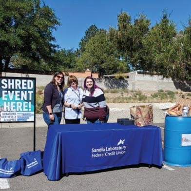 SLFCU employees at the Juan Tabo branch Shred Event