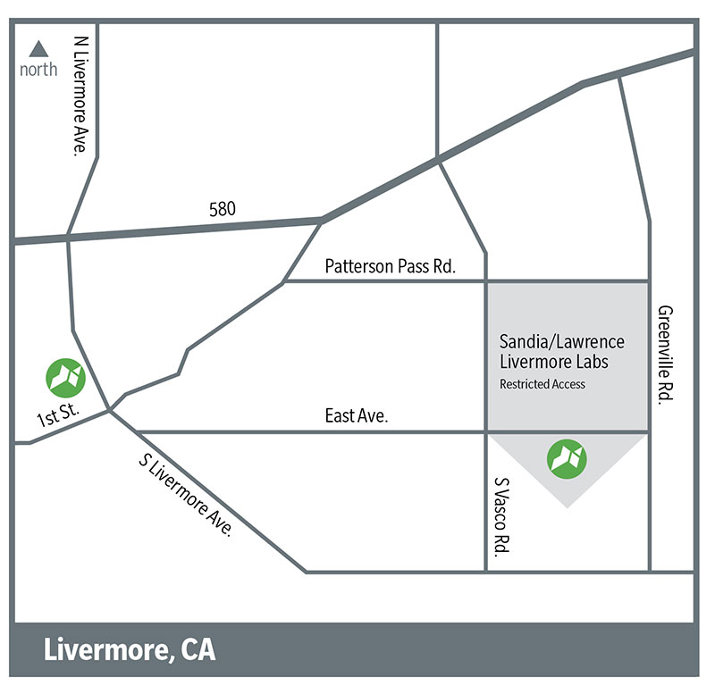 Livermore Branches Map